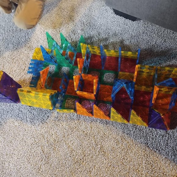 134PCS Anbalulu Magnetic Building Tiles Large Magnet 3D STEM StackingToys - Picture 12 of 12